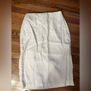 Abercrombie linen column midi skirt